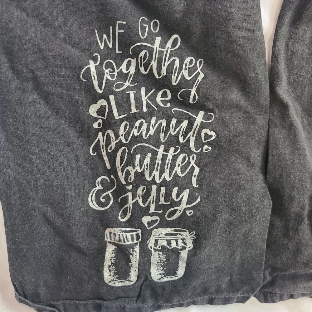 Primitives by Kathy We Go Together Like Peanut Butter & Jelly Dish Towel Set 2pc